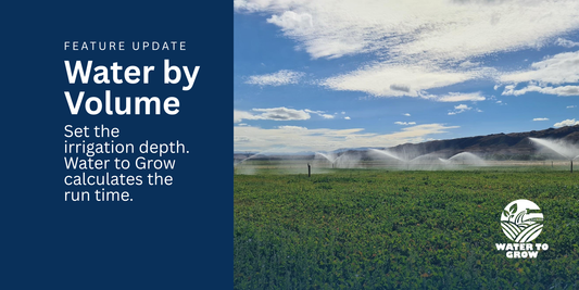 New Feature: Water by Volume