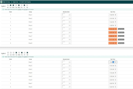 New Feature: Greater Flexibility in Scheduled Irrigation Programmes